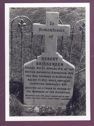 Original Photo Print of Grave of Robert Brissenden, Stoker Petty Officer R.N. Of the British Anta...