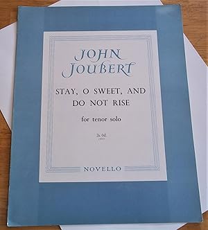 Bild des Verkufers fr Stay, O Sweet, and Do Not Rise: For Tenor Solo (Sheet Music) zum Verkauf von Bloomsbury Books