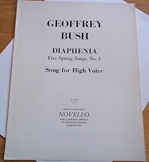 Seller image for Diaphenia: Five Spring Songs, No. 1, Song for High Voice (Sheet Music) for sale by Bloomsbury Books