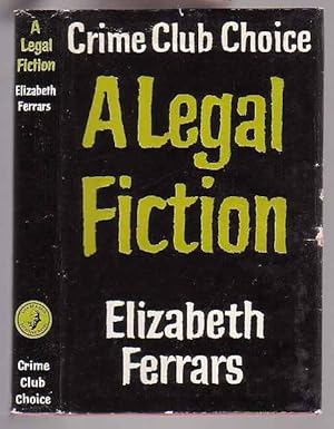 Bild des Verkufers fr A Legal Fiction zum Verkauf von Renaissance Books, ANZAAB / ILAB