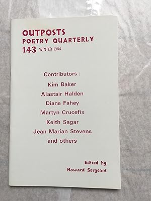 Imagen del vendedor de Outposts, Winter 1984. Poetry Quarterly Journal. Number 143. a la venta por SAVERY BOOKS