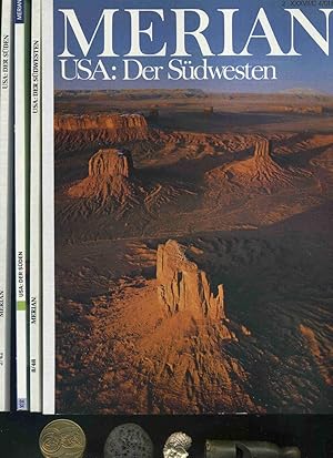 Merian. Konvolut von 4 Heften über USA Der Süden aus verschiedenen Jahren: Heft 2 / 37 , Heft 4 /...