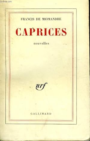 Image du vendeur pour CAPRICES. mis en vente par Le-Livre