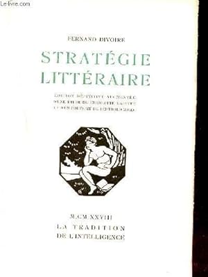 Bild des Verkufers fr STRATEGIE LITTERAIRE. zum Verkauf von Le-Livre
