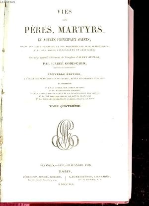 Seller image for VIE DES MARTYRS ET AUTRES PRINCIPAUX SAINTS. TOME 4 for sale by Le-Livre