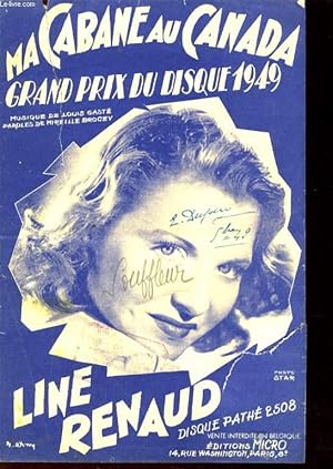 Seller image for MA CABANE AU CANADA GRAND PRIX DU DISQUE 1949 for sale by Le-Livre