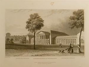 Conservatory at Wisbaden. Stahlstich von J. Steed nach Tomblesons. Um 1860. 9,5 x 16 cm.