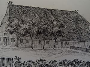 Das Altsächsische Haus. Lithographie, um 1850. 13,5 x 20 cm.