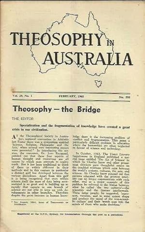 Theosophy in Australia, Volume 29, 1965 - 6 issues (complete)