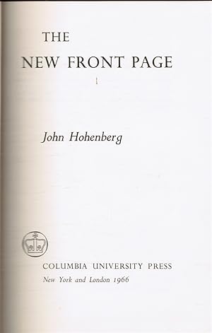 Imagen del vendedor de The New Front Page a la venta por Bookshop Baltimore