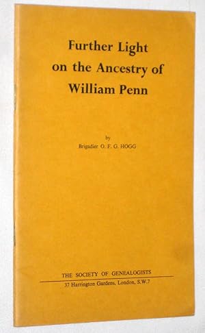 Image du vendeur pour Further Light on the Ancestry of William Penn. mis en vente par Tony Hutchinson