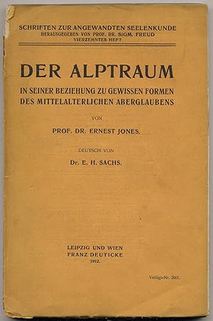 Bild des Verkufers fr Der Alptraum in seiner beziehung zu gewissen Formen des mittelalterlichen Aberglaubens zum Verkauf von Between the Covers-Rare Books, Inc. ABAA