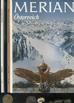 Merian. Konvolut von 3 Heften über Österreich aus verschiedenen Jahren: Heft 11/25, Heft 1/29 und...