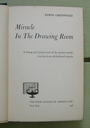 Imagen del vendedor de Miracle in the Drawing Room. a la venta por Monkey House Books