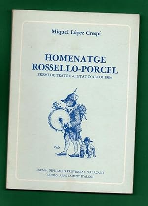 Bild des Verkufers fr HOMENATGE ROSSELLO-PORCEL. zum Verkauf von Librera DANTE