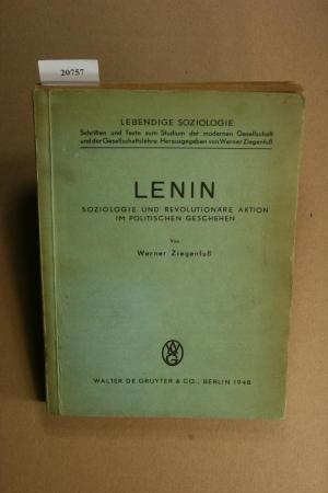 Seller image for Lenin. Soziologie und revolutionre Aktion im politischen Geschehen. for sale by Steven Wolfe Books