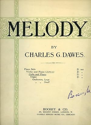 Seller image for Melody [Vintage Sheet Music for Cello and Piano] for sale by Little Stour Books PBFA Member