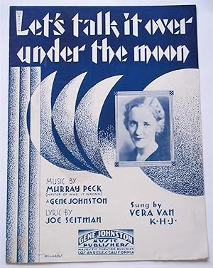 Image du vendeur pour Let's Talk It Over Under the Moon (Sheet Music) (Cover Photo of Vera Van) mis en vente par Bloomsbury Books