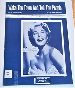 Seller image for Wake The Town And Tell The People (Sheet Music) (Cover Photo of Mindy Carson) for sale by Bloomsbury Books