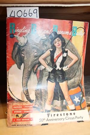 Image du vendeur pour Ringling Bros and Barnum & Bailey Circus Magazine, Firestone 50th Anniversary Circus Party, 1950 mis en vente par Princeton Antiques Bookshop