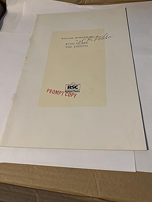 Seller image for King Henry the Eighth. Royal Shakespeare Company at the Barbican Theatre 1984. RSC Programme for sale by SAVERY BOOKS
