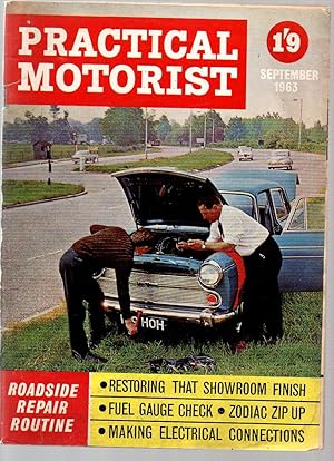 PRACTICAL MOTORIST Monthly Magazine. September 1963.( Peugeot 404 Road Test, Bonde Equipe Perform...