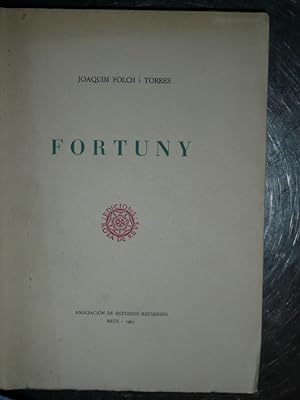 Imagen del vendedor de Fortuny a la venta por Reus, Paris, Londres