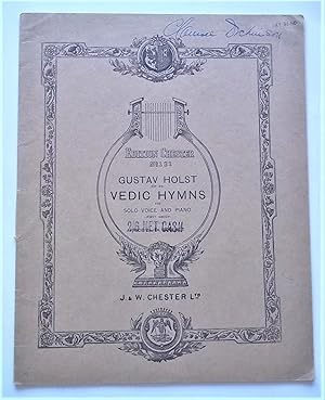 Image du vendeur pour Vedic Hymns (Op. Opus 24 for Solo Voice and Piano) First Group: 1. Ushas (Dawn), 2. Varuna I. (Sky), 3. Maruts (Stormclouds) mis en vente par Bloomsbury Books