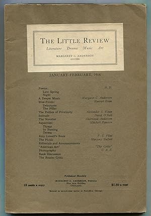 Bild des Verkufers fr The Little Review - Vol. 2, No. 10, January-February 1916 zum Verkauf von Between the Covers-Rare Books, Inc. ABAA