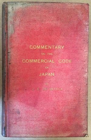 Seller image for Commentary on the Commercial Code of Japan. Volume III for sale by Arthur Probsthain