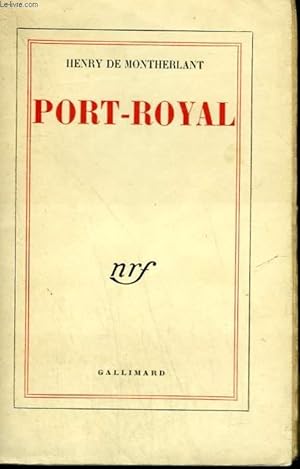 Bild des Verkufers fr PORT ROYAL. NOTES DE THEATRE ( II ). zum Verkauf von Le-Livre