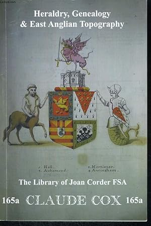 Seller image for CATALOGUE 165a : HERALDRY, GENEALOGY AND EAST ANGLIAN TOPOGRAPHY for sale by Le-Livre