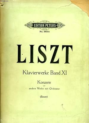 Bild des Verkufers fr LISZT - KLAVIERWERKE BAND XI zum Verkauf von Le-Livre