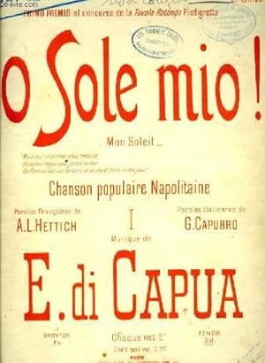 Seller image for O SOLE MIO! for sale by Le-Livre