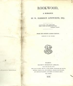 Rookwood (A Romance)