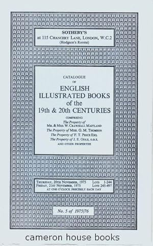 Sotheby's Catalogue of English Illustrated Books of the 19th & 20th Centuries
