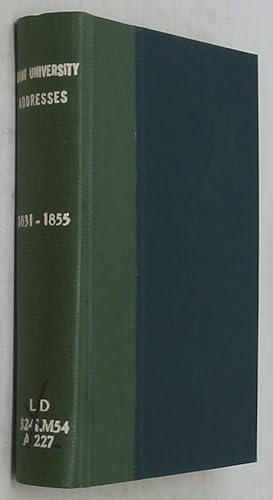 Imagen del vendedor de [A collection of 18 addresses given at Miama University, Ohio, between 1831 and 1851] a la venta por Powell's Bookstores Chicago, ABAA