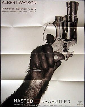 Bild des Verkufers fr Monkey with Gun 1992: Albert Watson (exhibition poster) zum Verkauf von DR Fine Arts