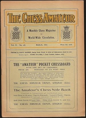 Seller image for The Chess Amateur Volume IV Number 42 for sale by The Book Collector, Inc. ABAA, ILAB