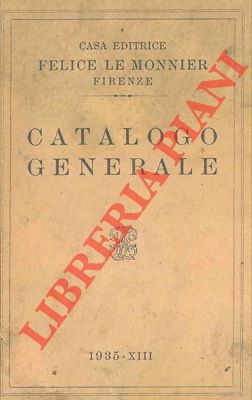 Catalogo generale. 1935.