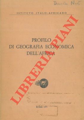 Seller image for Profilo di geografia economica dell' Africa. for sale by Libreria Piani
