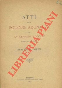 Atti della solenne adunanza del XV gennaio MDCCCIC.