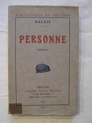 Seller image for Personne for sale by Tant qu'il y aura des livres