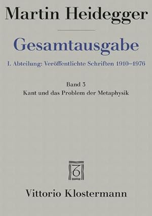 Imagen del vendedor de Kant und das Problem der Metaphysik a la venta por Rheinberg-Buch Andreas Meier eK