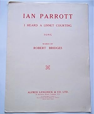 Image du vendeur pour I Heard a Linnet Courting: Song (Sheet Music) mis en vente par Bloomsbury Books