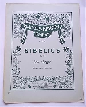 Image du vendeur pour Sex Sanger Op. 90 Nr. 2: Hennes Budskap (Ihre Botschaft) (Wilhelm Hansen Edition No. 2192) (Sheet Music) mis en vente par Bloomsbury Books