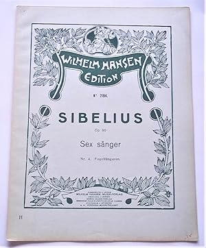 Image du vendeur pour Sex Sanger Op. 90 Nr. 4: Fogelfangarn (Der Vogelsteller) (Wilhelm Hansen Edition No. 2194) (Sheet Music) mis en vente par Bloomsbury Books