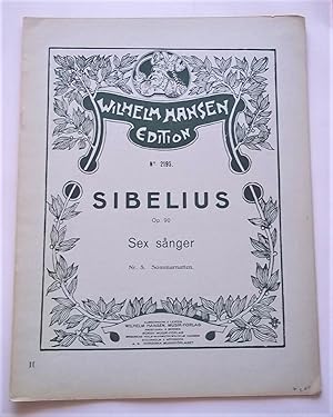 Image du vendeur pour Sex Sanger Op. 90 Nr. 5: Sommarnatten (Die Sommernacht) (Wilhelm Hansen Edition No. 2195) (Sheet Music) mis en vente par Bloomsbury Books