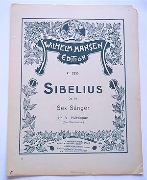 Seller image for Sex Sanger Op. 88 Nr. 3: Hvitsippan (Die Sternblume) (Wilhelm Hansen Edition No. 2255) (Sheet Music) for sale by Bloomsbury Books