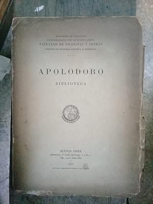 Imagen del vendedor de APOLODORO. BIBLIOTECA a la venta por Buenos Aires Libros